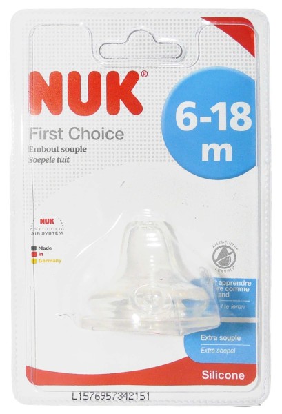 NUK First Choice+ Biberon, 6-18 mois