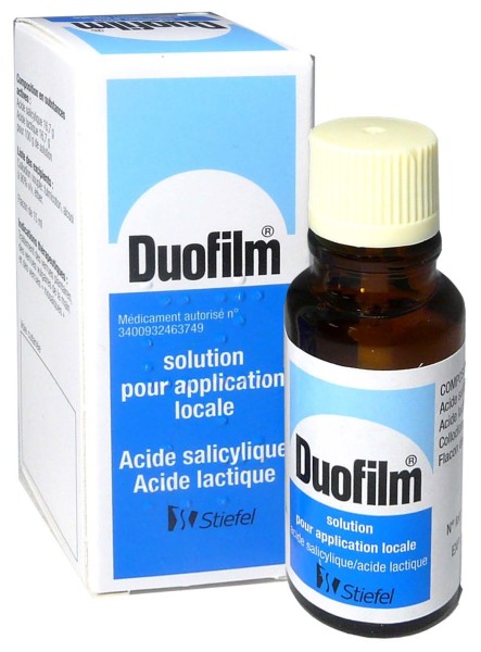 DUOFILM ACIDE SALICYLIQUE ET LACTIQUE 15ML